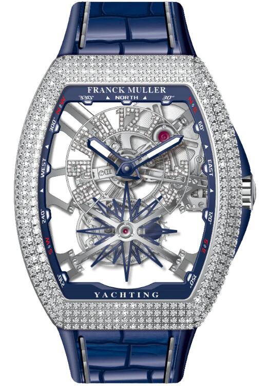 Best FRANCK MULLER Vanguard Yachting V 45 T GR CS SQT YACH D NBR CD (BL) (AC) BL.BLCRGE Replica Watch